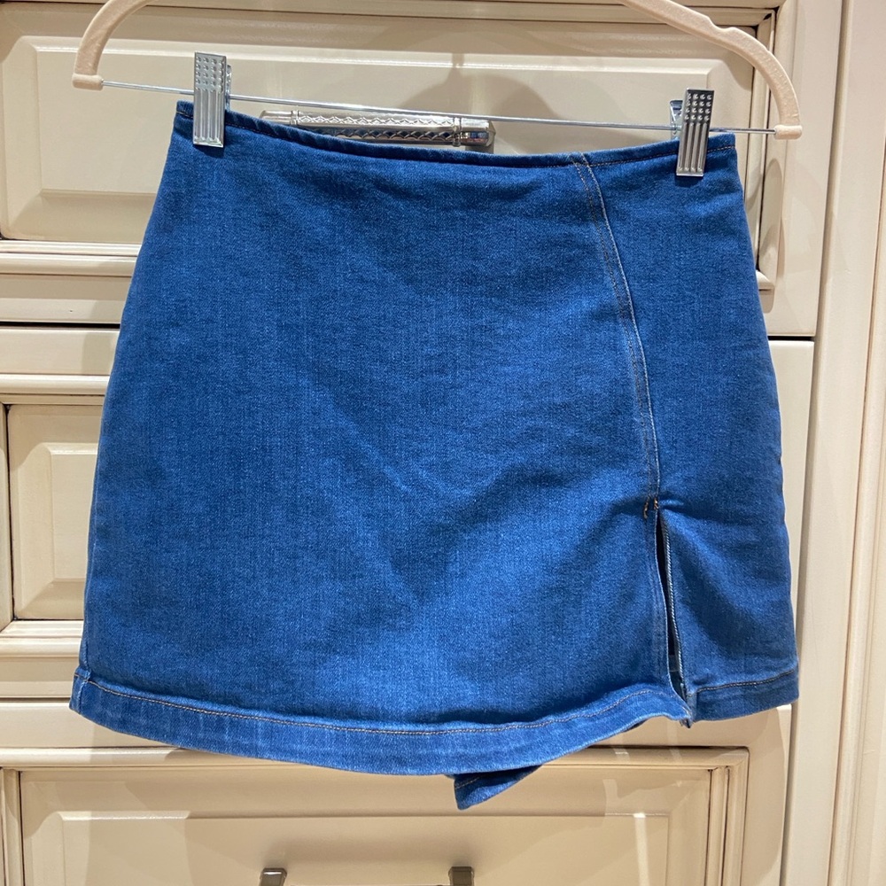 Mahina Hawaii Jean denim Women's Blue skirt skirt